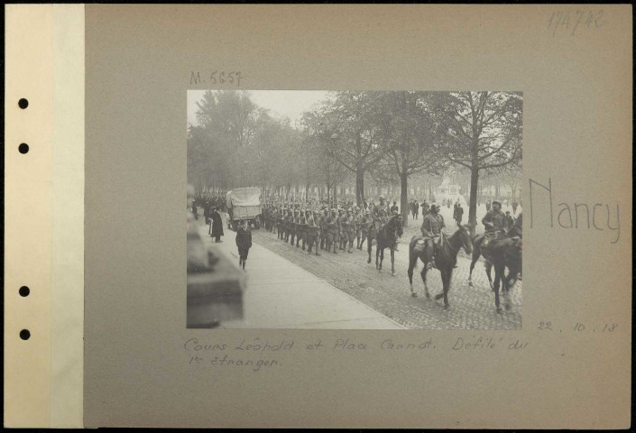 Nancy. Cours Léopold et place Carnot. Défilé du 1er étranger