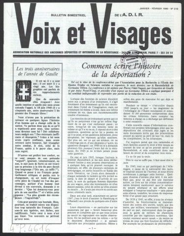 Voix et visages - Année 1990
