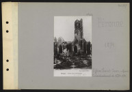Péronne. Eglise Saint Jean : après le bombardement de 1870-1871