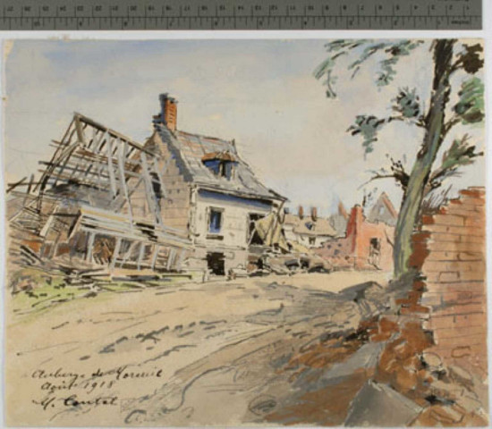 Auberge de Moreuil (Somme) août 1918