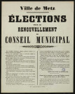 Elections pour le renouvellement du Conseil municipal