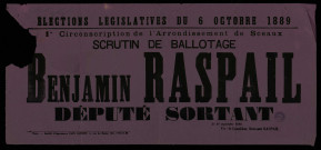 Élections législatives Arrondissement de Sceaux : Benjamin Raspail