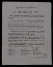 Élections du 2 juillet 1871 : Nous prenons la résolution de voter pour la liste de l'Union Parisienne de la Presse