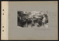 Berneuil-sur-Aisne (près). Carrière aménagée : l'entrée