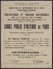 Cours public d'histoire de Paris