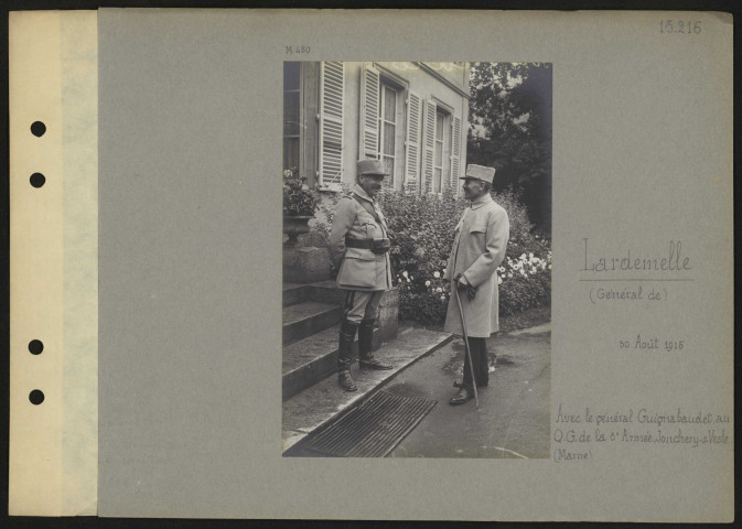 Jonchery-sur-Vesle (Marne). Lardemelle (général de)