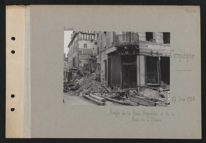 Compiègne. Angle de la rue Napoléon et de la rue de l'Étoile