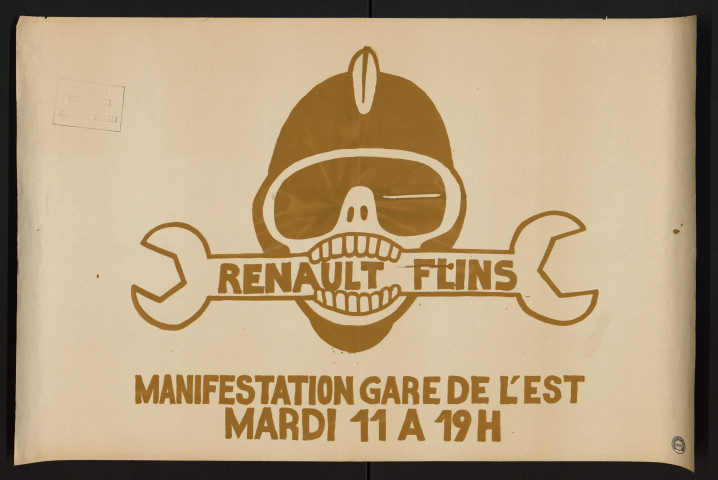 Renault Flins. Manifestation gare de l'Est