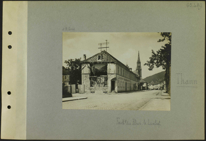 Thann. Faubourg du Rhin ; le Luxhof