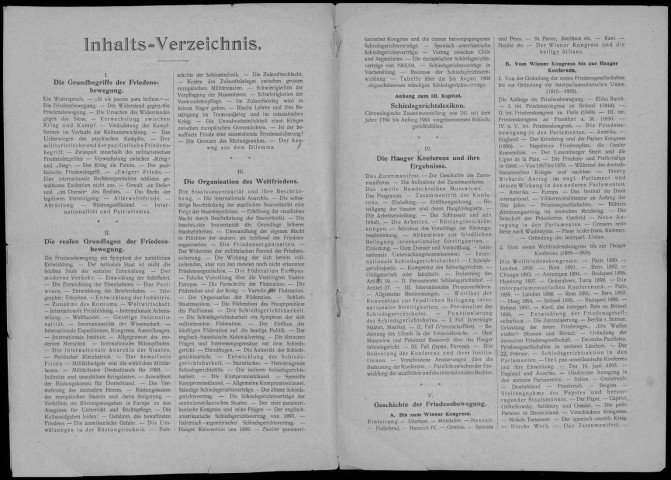 Alfred H. Fried : Handbuch der Friedensbewegung. Sous-Titre : Annexe à la coorespondance bi-mensuelle du 25 décembre 1904