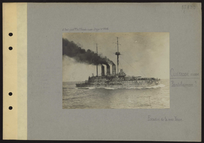S.l. Cuirassé russe. Panteleimon ? Escadre de la mer Noire