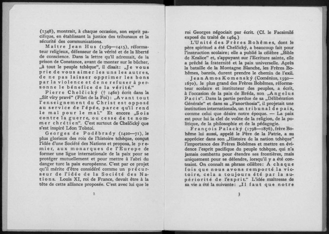 Tchécoslovaquie. IIIe Congrès de la Fédération universelle des associations pédagogiques, Genève 25 juillet-4 août 1929. Sous-Titre : Atlas de la civilisation