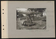 Avricourt. Manège installé par les Allemands