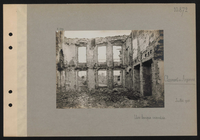 Clermont-en-Argonne. Une banque incendiée