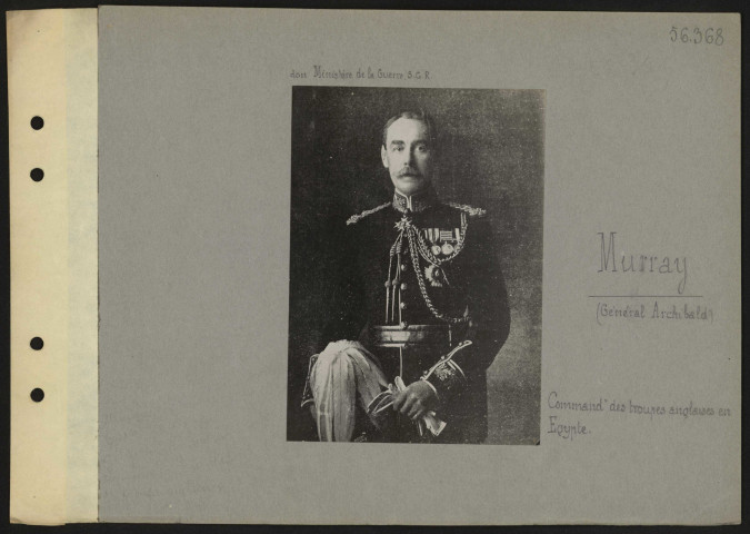 Murray, Archibald (général), commandant des troupes anglaises