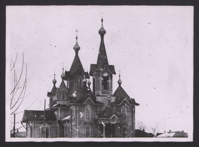 Mandchourie (Sibérie). Eglise russe région Baïkal