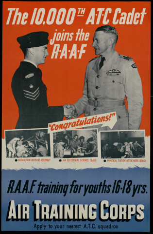 The 10,000th ATC Cadet : joins the R.A.A.F