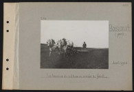 Boisicourt (près). Les travaux de culture en arrière du front