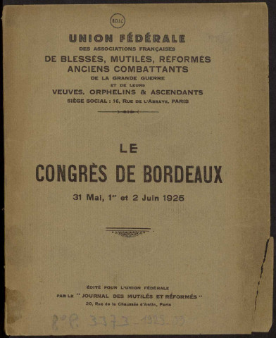 009. 1925. Bordeaux