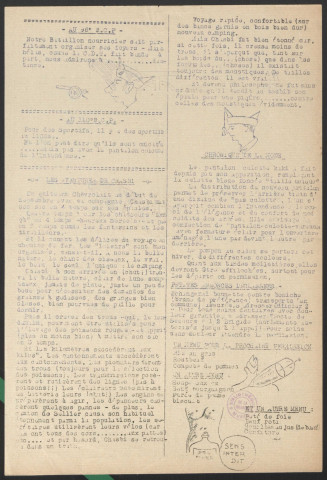Le Cor aux pattes. Organe viril de la 41e demi-brigade de chasseurs à pieds ["puis" paraissant à l'improviste]; Edition de la C.D.T