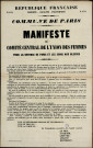N°270. Manifeste du Comité Central de l'Union des femmes pour la défense de Paris et les soins aux blessés