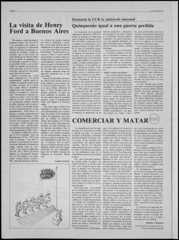 La República n° 16, mayo de 1981. Sous-Titre : Vocero de la democracia argentina en el exilio. Organo de la oficina internacional de exiliados del radicalismo argentino