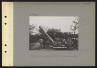 Curlu (près). Batterie de mortiers de 280 ; un mortier