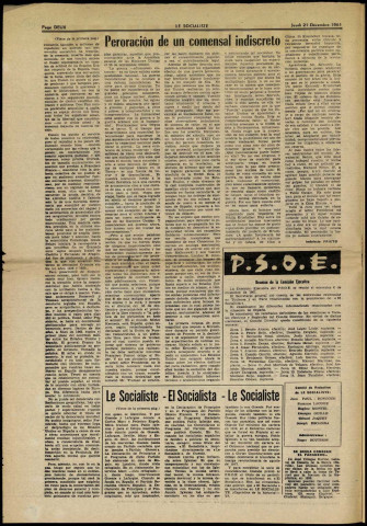 Le Socialiste (1961 : n° 1-2)