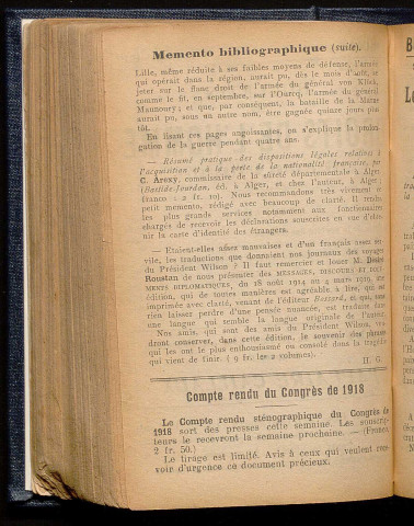 Mai 1919 - Bulletin des Droits de l'Homme