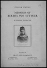 Memoirs of Bertha von Suttner (extrait p. 435-439)