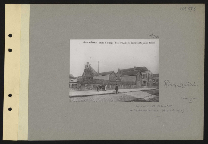 Hénin-Liétard. Fosse n° 2 dite Sainte-Henriette et les Grands Bureaux (mines de Dourges)