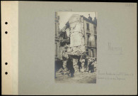 Nancy. Maison bombardée, rue du Faubourg Saint-Jean, à la hauteur de la rue des Bégouins