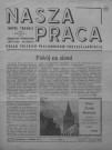 Nasza Praca (1964 : n°1-12)  Sous-Titre : Organ Polskich pracownikow chrzescianskich  Autre titre : Notre travail Organe des Travailleurs Chrétiens Polonais