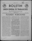 Boletín de la Unión general de trabajadores de España en exilio (1947 ; 27-38). Autre titre : Suite de : Boletín de la Unión general de trabajadores de España en Francia y su imperio