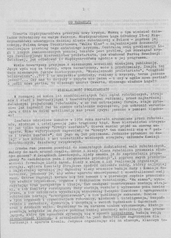 Walka Klas (1973; n°6)  Sous-Titre : organ polskiej sekcji miedzynarodowej ligii odbudowy czwartej miedzynarodowej
