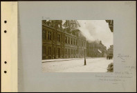 Reims. Hôtel de ville. Incendie pendant un bombardement par obus incendiaires