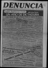 Denuncia. N°19. Marzo 1977. Sous-Titre : Órgano del movimiento antimperialista por el socialismo en Argentina