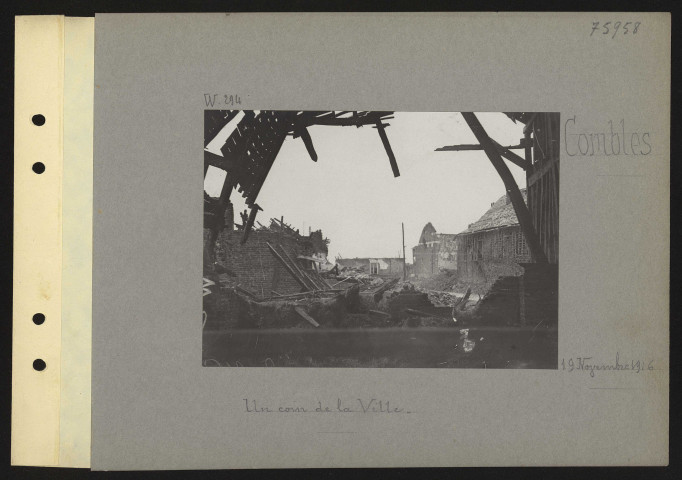 Combles. Un coin de la ville