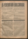 Novembre 1924 - La Fédération balkanique