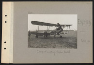 Esquennoy. Camp d'aviation. Biplan Bristol
