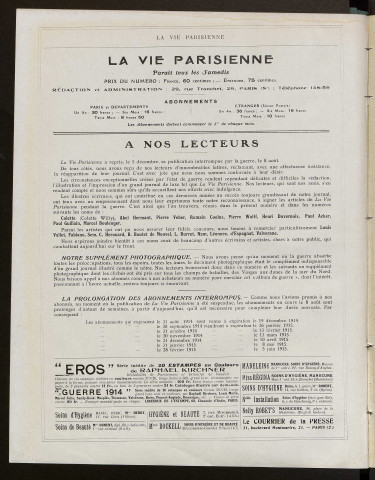 Année 1915 - La Vie parisienne