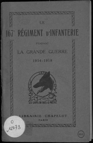 Historique du 167ème régiment d'infanterie