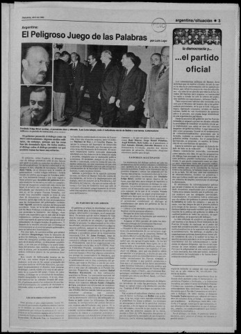 Denuncia. N°50. Abril 1980. Sous-Titre : Junto al pueblo, contra la dictadura