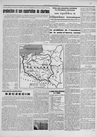 Messager de Pologne (1947, n°1 - n°9)  Sous-Titre : Informations politiques, sociales et culturelles
