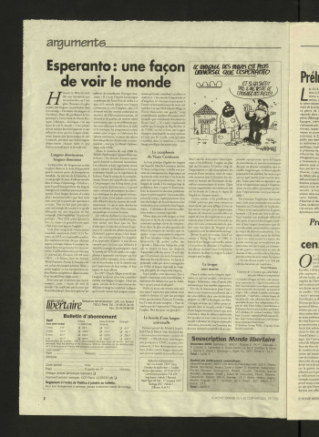 2001 - Le Monde libertaire