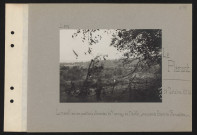 Le Plémont. Le massif : vue des positions allemandes de "l'ouvrage du Diable". Vue prise du boyau du "Promontoire"