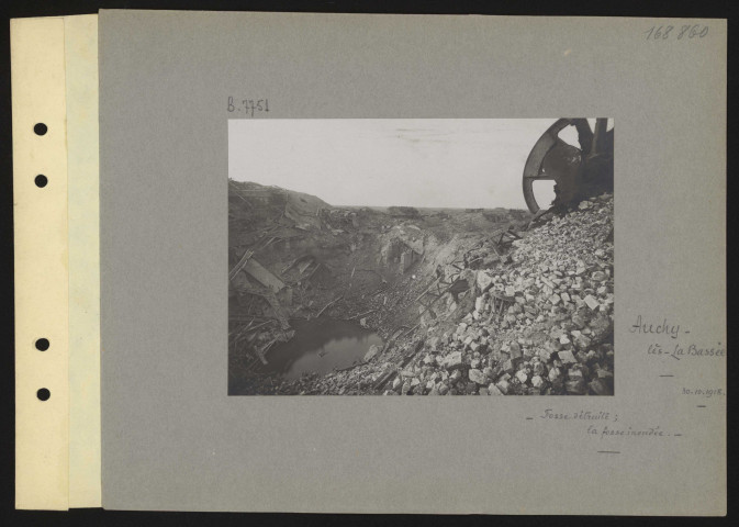 Auchy-lès-La Bassée. Fosse détruite : la fosse inondée