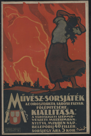 MÜVÉSZ-SORSJÁTÉK : AZ OROSZDÚLTA SÁROSI FALVAK FÖLÉPITÉSÉRE. KIÁLLITÁSA