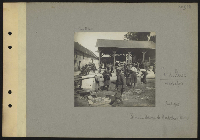 Montgobert (Aisne). Ferme du château de Montgobert