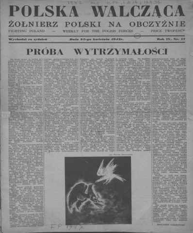 Polska Walczaca (1942 ; n°17; 34-53)  Sous-Titre : Zolnierz Polski na obczyznie  Autre titre : Fighting Poland - weekly for the Polish Forces